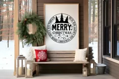 Wishing You A Very Merry Christmas SVG , Christmas Quote SVG Product Image 2