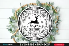 Wishing You A Very Merry Christmas SVG ,Christmas SVG Design Product Image 1