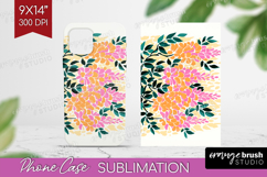 Wisteria Modern Floral Phone Case PNG Sping Flower Case PNG Product Image 1
