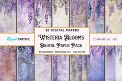 Wisteria Blooms Digital Paper Bundle Product Image 1
