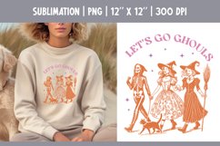 Witch Halloween Funny Vintage Sublimation Design PNG Product Image 1