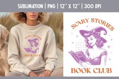 Witch Halloween Funny Vintage Sublimation Design PNG Product Image 1