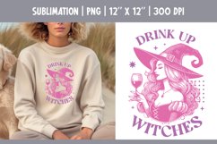 Witch Halloween Funny Vintage Sublimation Design PNG Product Image 1