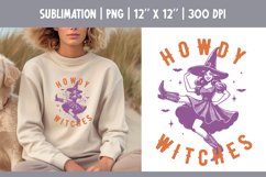 Witch Halloween Funny Vintage Sublimation Design PNG Product Image 1
