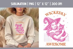 Witch Halloween Funny Vintage Sublimation Design PNG Product Image 1