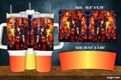 Stained Glass Halloween Tumbler Wrap | 40 Oz | Sublimation Product Image 7