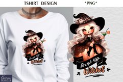 Cartoon Halloween Witch|Funny Halloween Quotes T Shirt Product Image 1