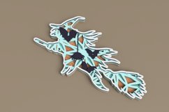 Halloween laser cut file - Layered Witch Product Image 3