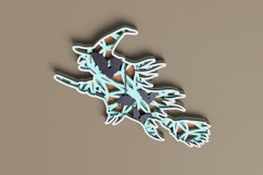 Halloween laser cut file - Layered Witch Product Image 5