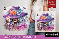 Witch Halloween Tote Bag Spooky Season Tote Bag PNG Product Image 1