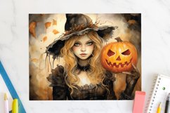 Witch 20oz Tumbler Wrap JPG Halloween Sublimation Design Product Image 2