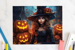 Witch Halloween 20oz Tumbler Wrap Sublimation Design JPG Product Image 2