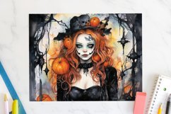 Witch 20oz Tumbler Wrap JPG Halloween Sublimation Design Product Image 2