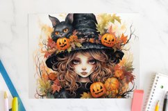 Witch 20oz Tumbler Wrap JPG Halloween Sublimation Design Product Image 2