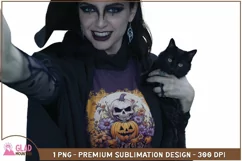 Spooky Season Skull Pumpkin png, Halloween Spooky Season png Product Image 6