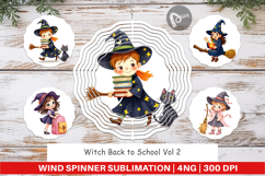 Wind Spinner Witch School Days Product Image 1