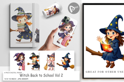 Digital Paper Witch School Days Product Image 1