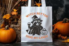 Snarky Halloween Raccoon SVG Bundle | 11 Funny Spooky Animal Product Image 3