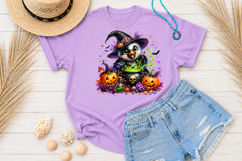 Witch Bird Halloween PNG, Magic Cauldron Owl Sublimation Product Image 4