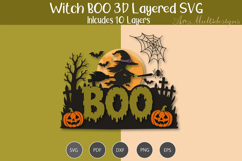 Witch BOO 3D Layered SVG Product Image 3