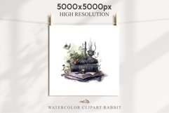 Witch Books Scary Halloween Wizard Clipart PNG Scrapbooking Art Tale Image Watercolor Transparent Print illustration sublimation creepy printable digital