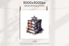 Witch Books Scary Halloween Wizard Clipart PNG Scrapbooking Art Tale Image Watercolor Transparent Print illustration sublimation creepy printable digital