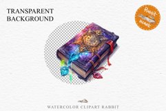 Witch Books Scary Halloween Wizard Clipart PNG Scrapbooking Art Tale Image Watercolor Transparent Print illustration sublimation creepy printable digital