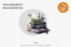 Witch Books Scary Halloween Wizard Clipart PNG Scrapbooking Art Tale Image Watercolor Transparent Print illustration sublimation creepy printable digital