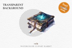 Witch Books Scary Halloween Wizard Clipart PNG Scrapbooking Art Tale Image Watercolor Transparent Print illustration sublimation creepy printable digital