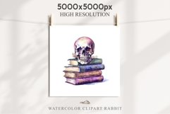 Witch Books Scary Halloween Wizard Clipart PNG Scrapbooking Art Tale Image Watercolor Transparent Print illustration sublimation creepy printable digital