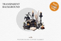 Witch Books Scary Halloween Wizard Clipart PNG Scrapbooking Art Tale Image Watercolor Transparent Print illustration sublimation creepy printable digital