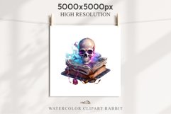 Witch Books Scary Halloween Wizard Clipart PNG Scrapbooking Art Tale Image Watercolor Transparent Print illustration sublimation creepy printable digital