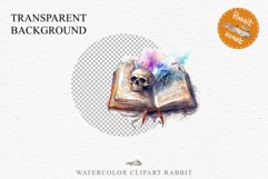 Witch Books Scary Halloween Wizard Clipart PNG Scrapbooking Art Tale Image Watercolor Transparent Print illustration sublimation creepy printable digital