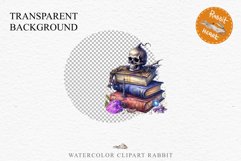 Witch Books Scary Halloween Wizard Clipart PNG Scrapbooking Art Tale Image Watercolor Transparent Print illustration sublimation creepy printable digital