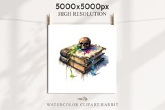 Witch Books Scary Halloween Wizard Clipart PNG Scrapbooking Art Tale Image Watercolor Transparent Print illustration sublimation creepy printable digital