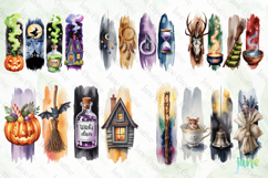 Witch Brushstokes Clipart Bundle Product Image 9