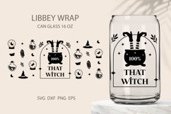 Witch can glass wrap, halloween libby glass wrap svg Product Image 1
