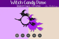 Witch candy dome Holder Product Image 3