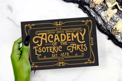 Academy of the Esoteric Arts | Vintage Halloween Sign Product Image 2