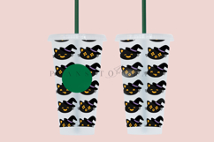 witch cat halloween starbucks 24oz cold cup tumbler wrap svg presized template for tumbler venti suitable for cutting machine or sublimation