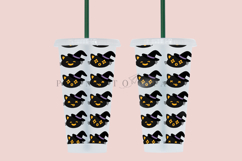 witch cat halloween starbucks 24oz cold cup tumbler wrap svg presized template for tumbler venti suitable for cutting machine or sublimation