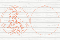 Witch &amp; Cat Halloween SVG Laser Cut Design Product Image 3