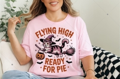 Witch Cat PNG Shirt, Spooky Season PNG, Vintage Halloween Product Image 7