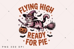 Witch Cat PNG Shirt, Spooky Season PNG, Vintage Halloween Product Image 8