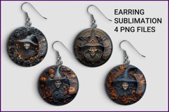 Earrings sublimation halloween, Witch earring Product Image 1