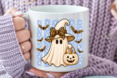 Witch Ghost Leopard Bow PNG, Halloween Sublimation Product Image 4