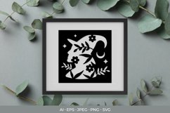 Papercut Halloween Young Witch Head Product Image 1