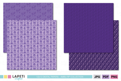 spooky pattern digital papers for projects