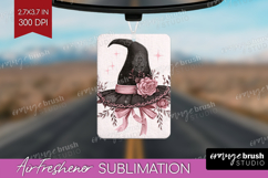 Witch Hat Cute Air Freshener PNG Pink Halloween PNG Product Image 1