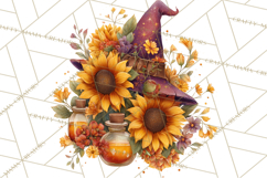 Witch Hat Floral Tattoo PNG Clipart Full Color Digital Art Product Image 3